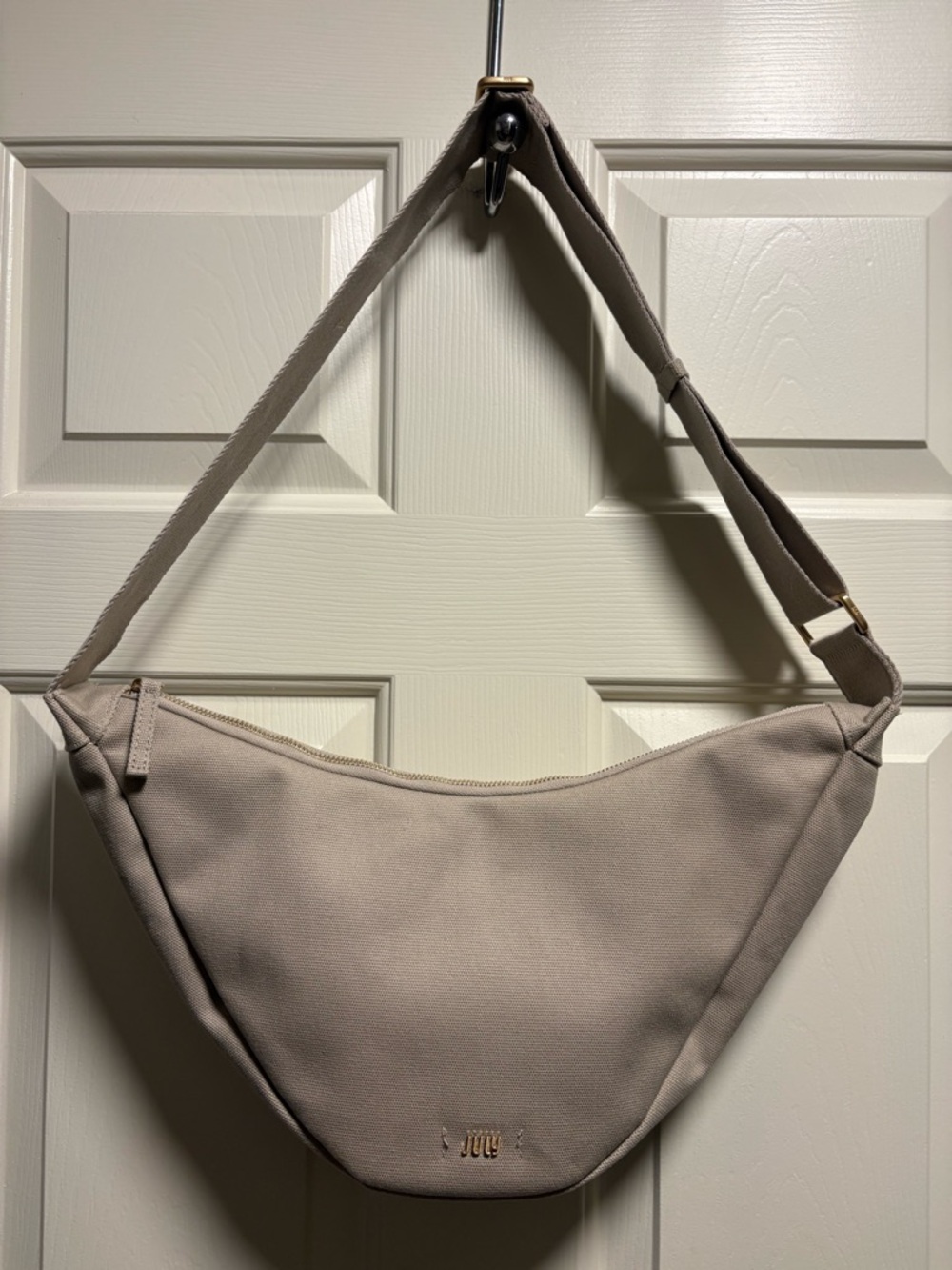 JULY Everyday Crescent Bag - Natural/Beige